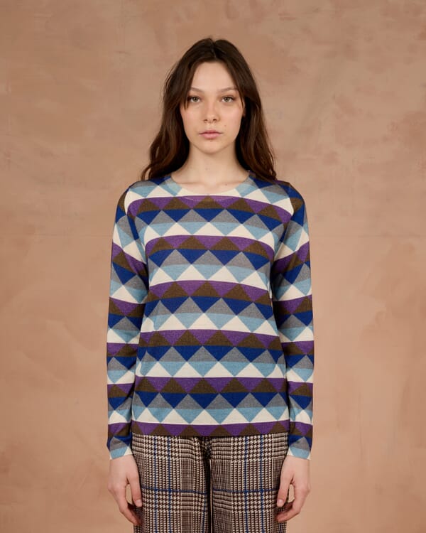 In Bed With You ABSTRACT PRINT CREWNECK JUMPER COL.969