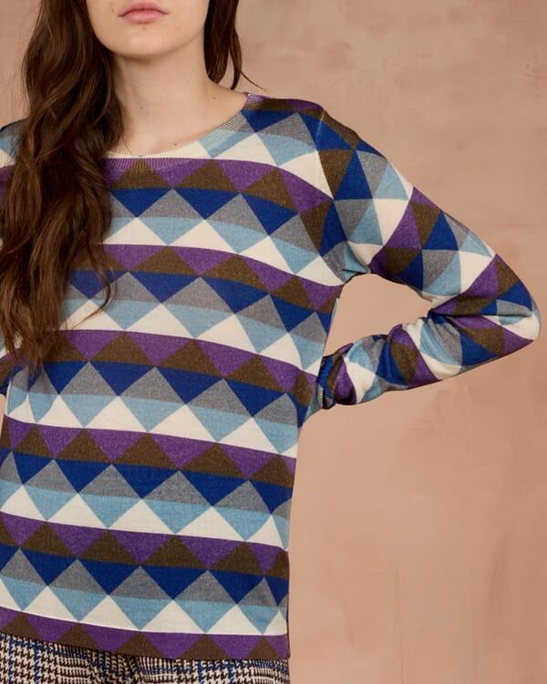 In Bed With You ABSTRACT PRINT CREWNECK JUMPER COL.969