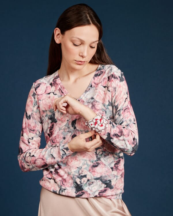 In Bed With You ABSTRACT PRINT CREWNECK JUMPER COL.969