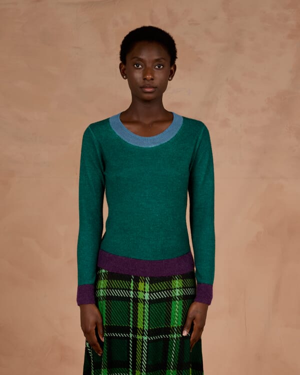 In Bed With You ABSTRACT PRINT LONG CARDIGAN JACKET COL.850