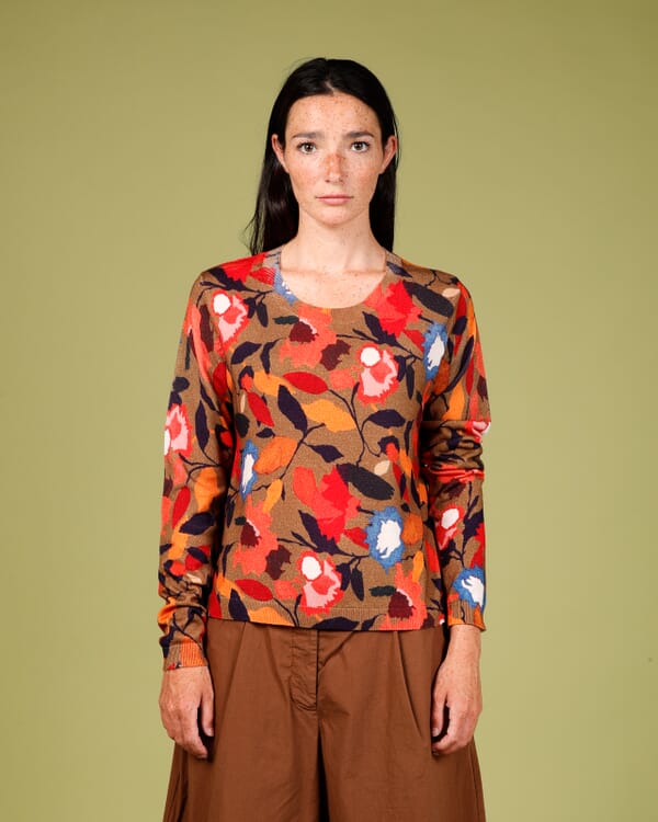 In Bed With You ABSTRACT PRINT LOOSE-FIT CARDIGAN COL.814