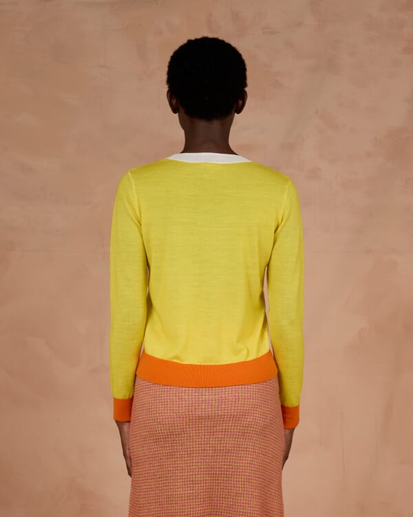 In Bed With You ABSTRACT PRINT POLO NECK JUMPER COL.816