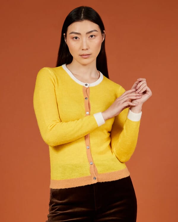 in bed with you ABSTRACT PRINT POLO NECK JUMPER COL.816