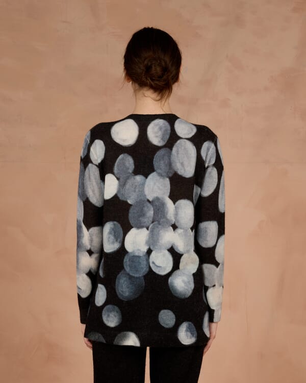 In Bed With You ABSTRACT PRINT V NECK JUMPER COL. 1029