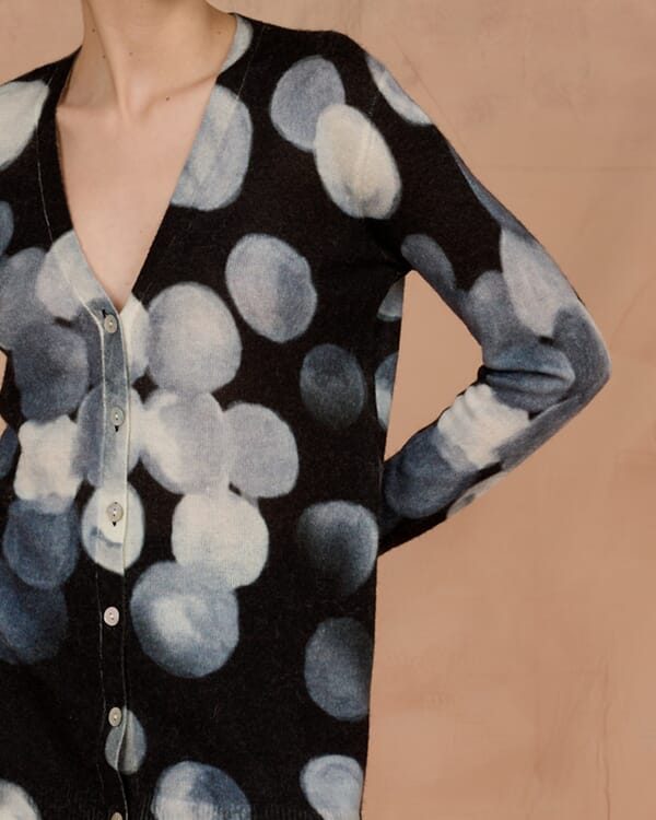 In Bed With You ABSTRACT PRINT V NECK JUMPER COL. 1029