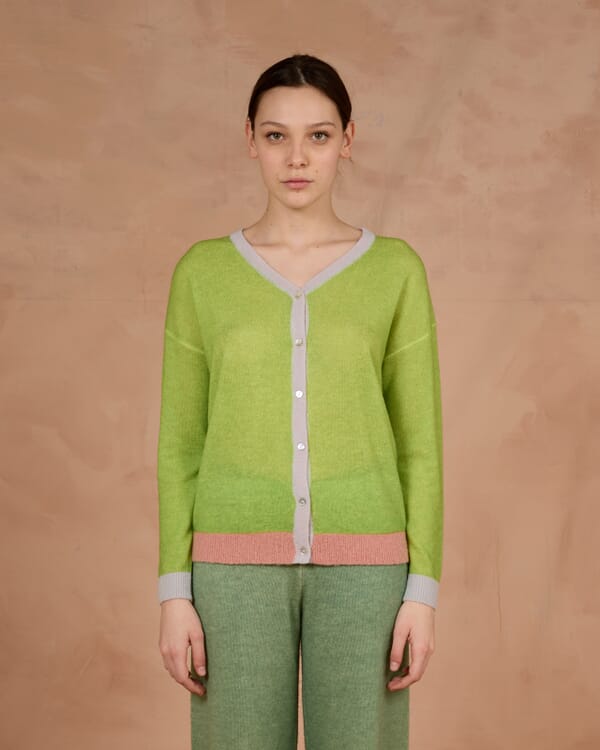 In Bed With You ABSTRACT PRINT V NECK JUMPER COL. 1029