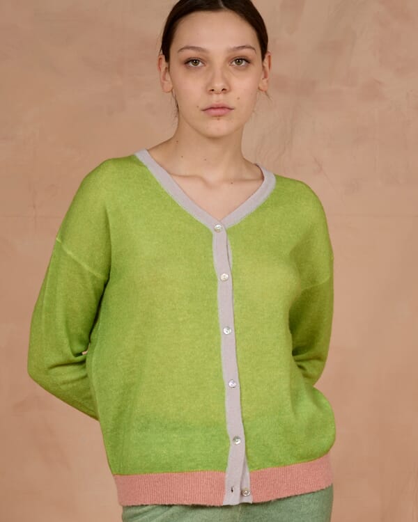 In Bed With You ABSTRACT PRINT V NECK JUMPER COL. 1029