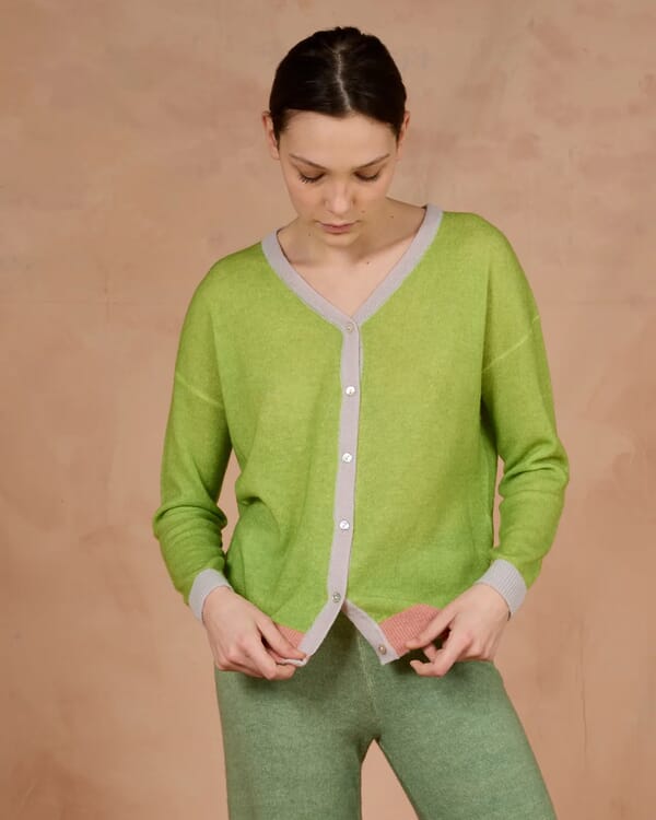 in bed with you ABSTRACT PRINT V NECK JUMPER COL. 1029