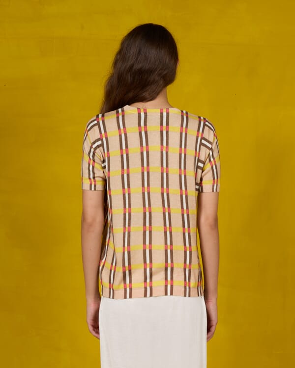 In Bed With You ABSTRACT PRINT V NECK JUMPER COL. 840