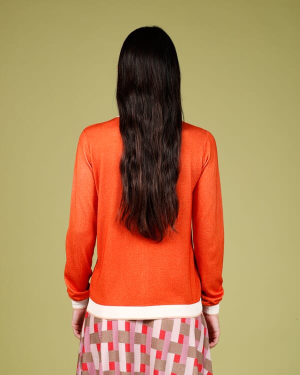 In Bed With You CONTRAST-EDGE GEOMETRIC PRINT CARDIGAN WITH POCKETS COL. 830