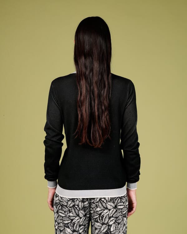 In Bed With You CONTRAST-EDGE PRINT CARDIGAN WITH POCKETS COL. 006