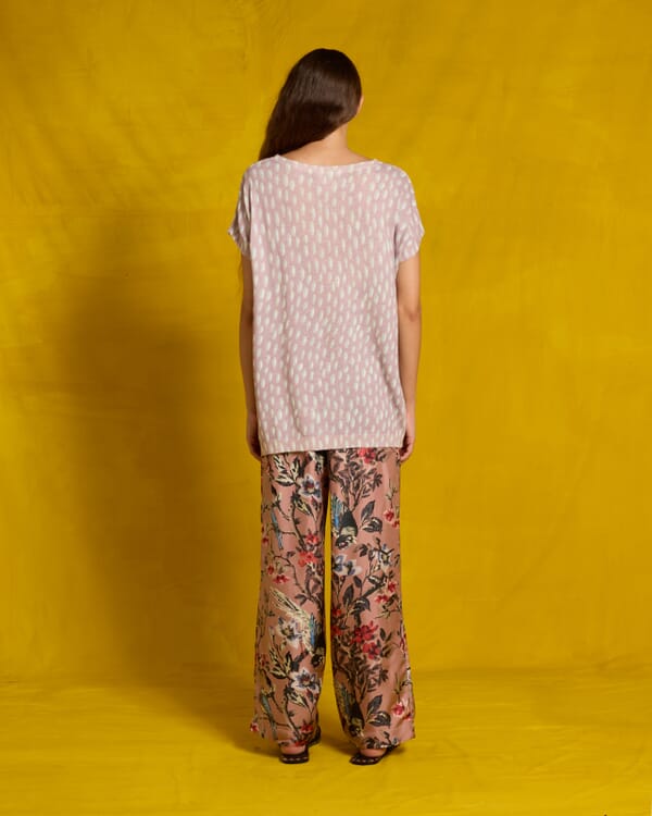 In Bed With You CONTRAST-EDGE PRINT CARDIGAN WITH POCKETS COL. 022