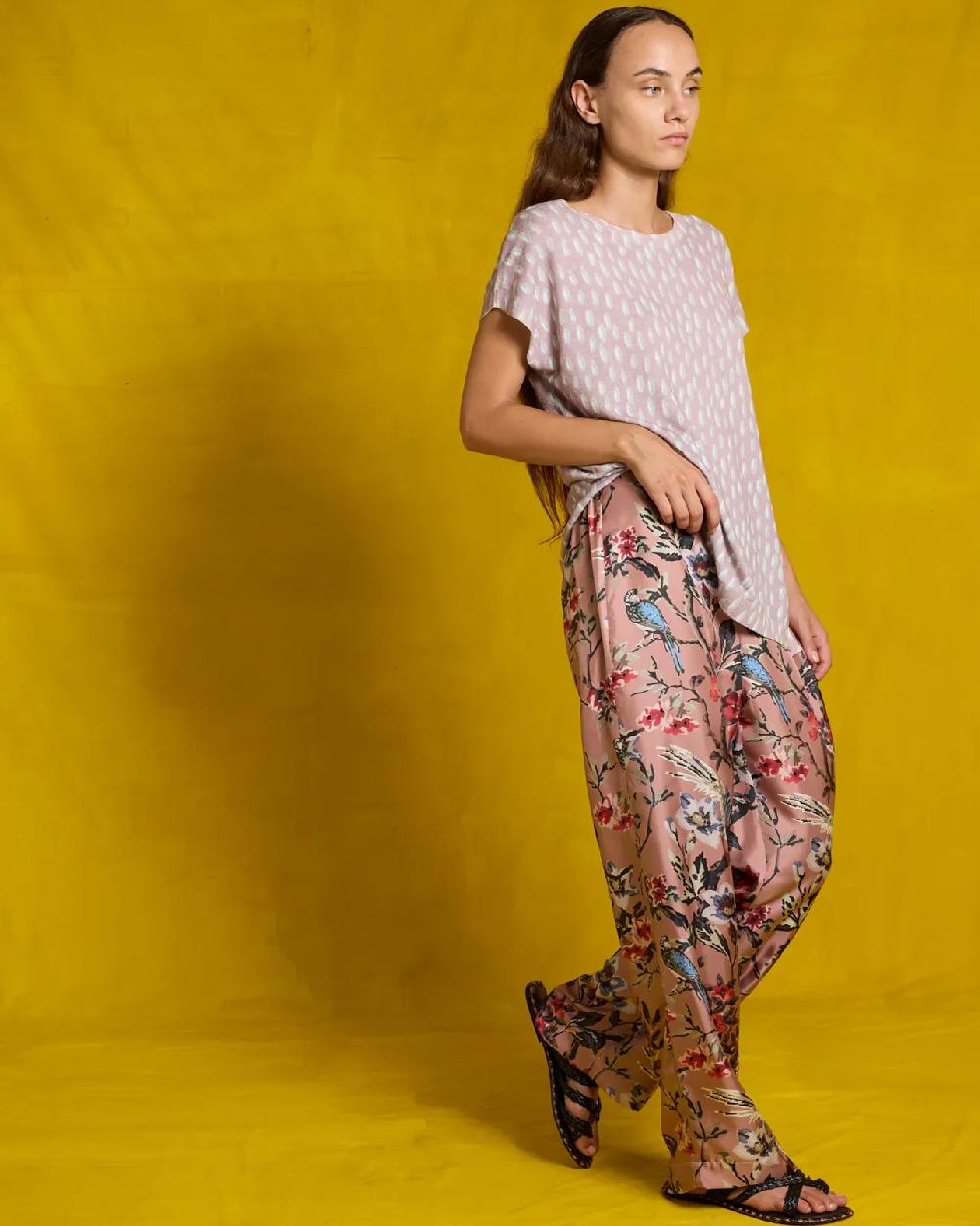 in bed with you CONTRAST-EDGE PRINT CARDIGAN WITH POCKETS COL. 022