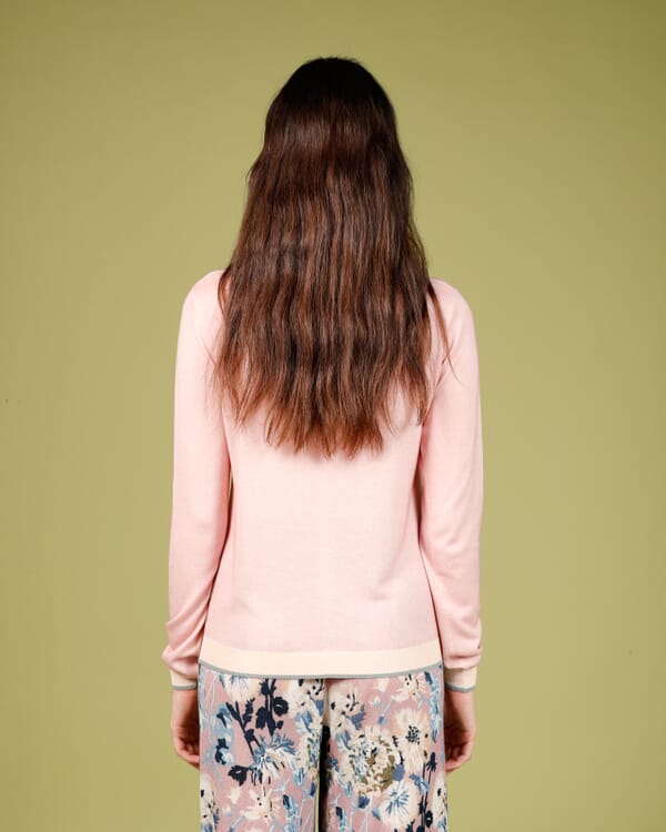 In Bed With You CONTRAST-EDGE PRINT CARDIGAN WITH POCKETS COL. 051