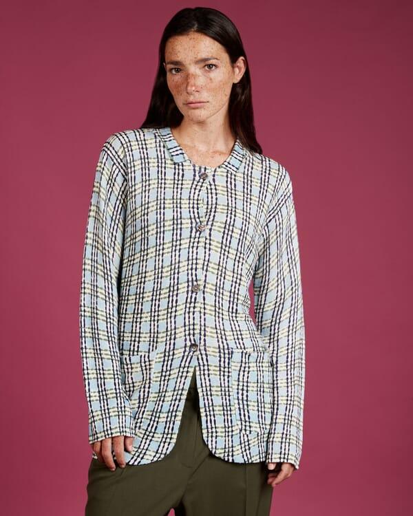 In Bed With You CONTRAST-EDGE PRINT CARDIGAN WITH POCKETS COL. 122