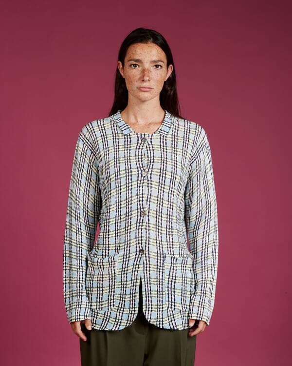 In Bed With You CONTRAST-EDGE PRINT CARDIGAN WITH POCKETS COL. 122