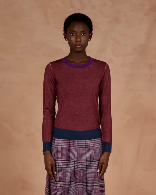 In Bed With You CONTRAST-EDGE PRINT CARDIGAN WITH POCKETS COL. 132