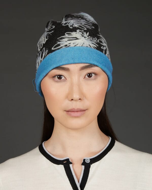 in bed with you CONTRAST-EDGE PRINT CARDIGAN WITH POCKETS COL. 310