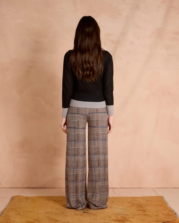 In Bed With You CONTRAST-EDGE PRINT CARDIGAN WITH POCKETS COL. 907