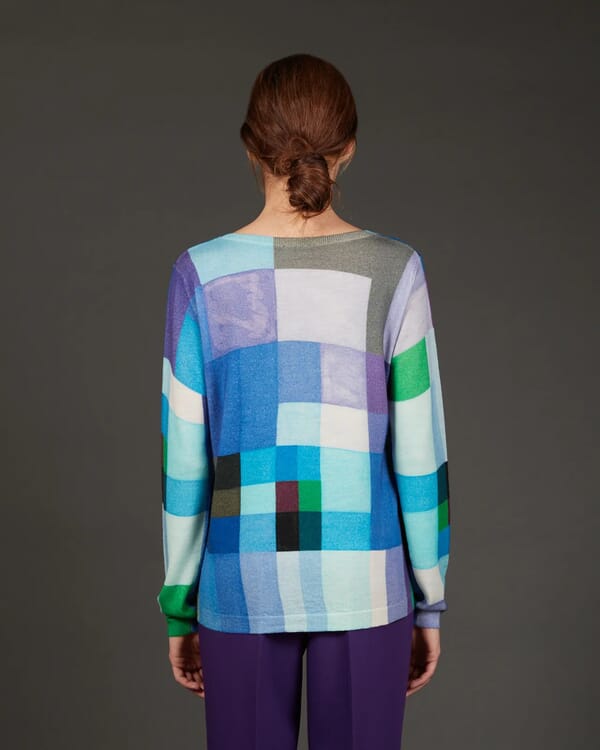 In Bed With You CONTRAST-EDGE PRINT CARDIGAN WITH POCKETS COL. 907