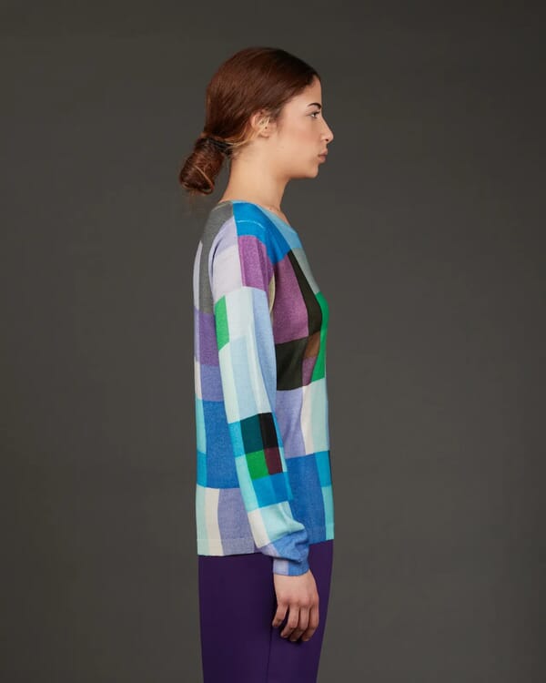 In Bed With You CONTRAST-EDGE PRINT CARDIGAN WITH POCKETS COL. 907