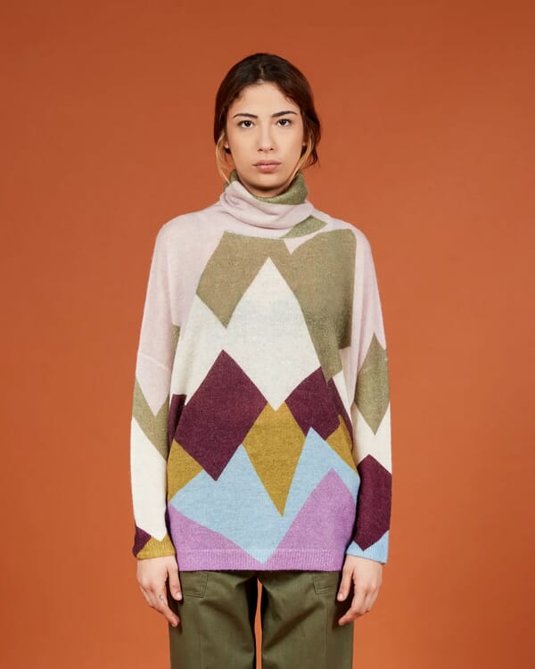 In Bed With You CONTRAST-EDGE PRINT CARDIGAN WITH POCKETS COL. 907