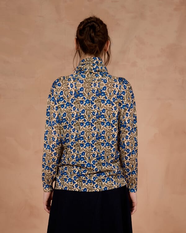 In Bed With You CONTRAST-EDGE PRINT CARDIGAN WITH POCKETS COL. 924