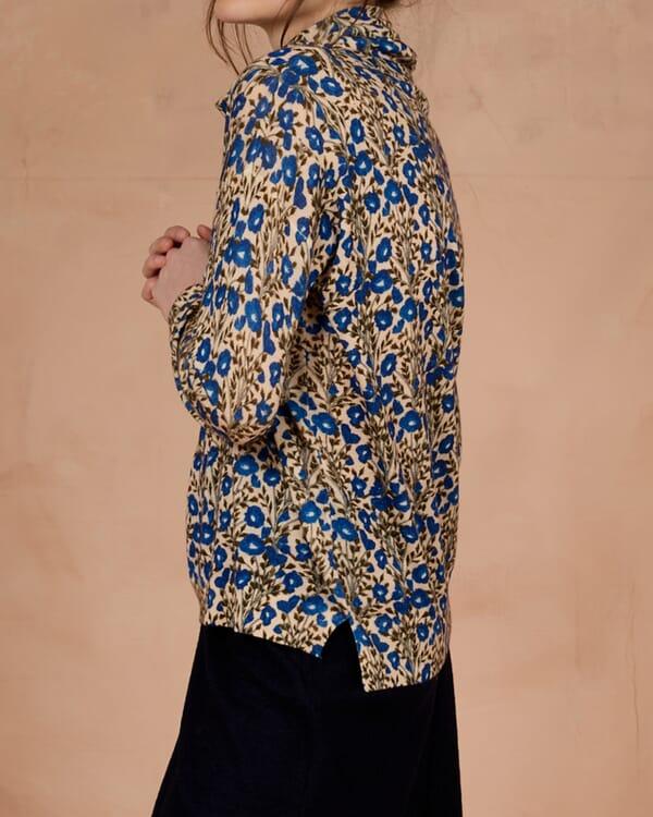 In Bed With You CONTRAST-EDGE PRINT CARDIGAN WITH POCKETS COL. 924