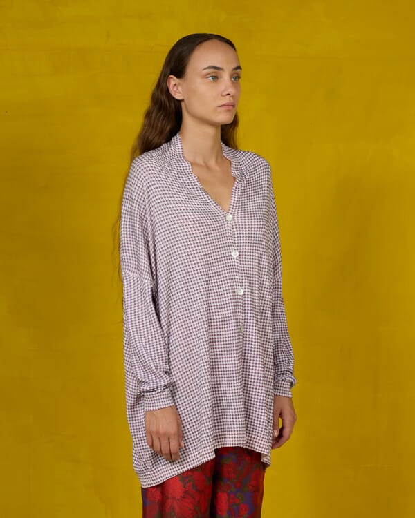 In Bed With You CONTRAST-EDGE TARTAN PRINT CARDIGAN WITH POCKETS COL. 014