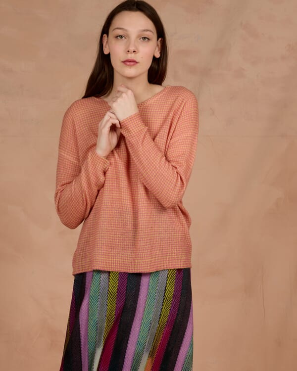 In Bed With You CONTRAST-EDGE TARTAN PRINT CARDIGAN WITH POCKETS COL. 008