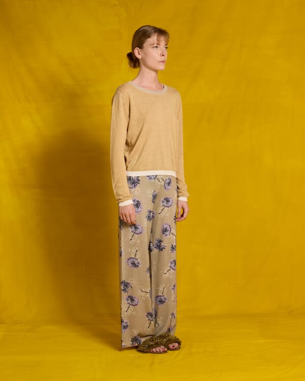 In Bed With You FLORAL AND GEOMETRIC PRINT JACKET WITH POCKETS COL.002