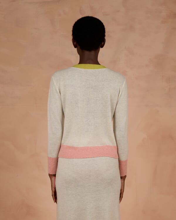 In Bed With You FLORAL AND GEOMETRIC PRINT JACKET WITH POCKETS COL.002