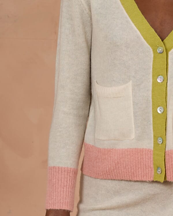 In Bed With You FLORAL AND GEOMETRIC PRINT JACKET WITH POCKETS COL.002