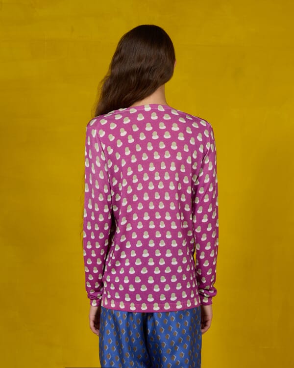 In Bed With You FLORAL AND GEOMETRIC PRINT JACKET WITH POCKETS COL.459