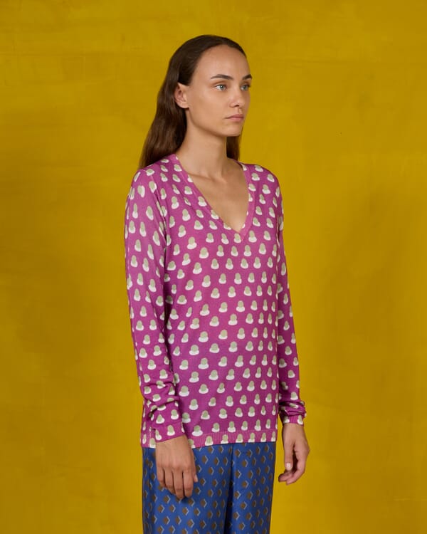 In Bed With You FLORAL AND GEOMETRIC PRINT JACKET WITH POCKETS COL.459