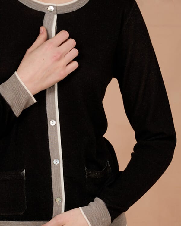 In Bed With You FLORAL AND GEOMETRIC PRINT JACKET WITH POCKETS COL.001