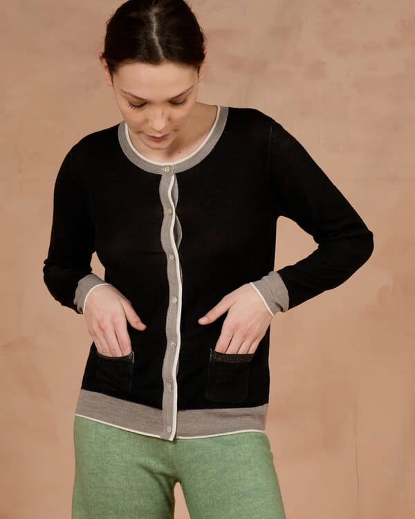 in bed with you FLORAL AND GEOMETRIC PRINT JACKET WITH POCKETS COL.001