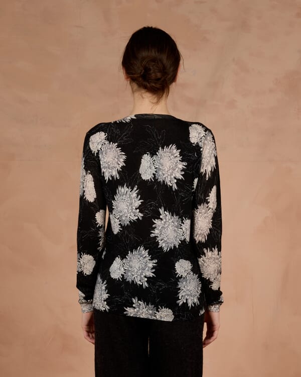 In Bed With You FLORAL AND GEOMETRIC PRINT JACKET WITH POCKETS COL.003