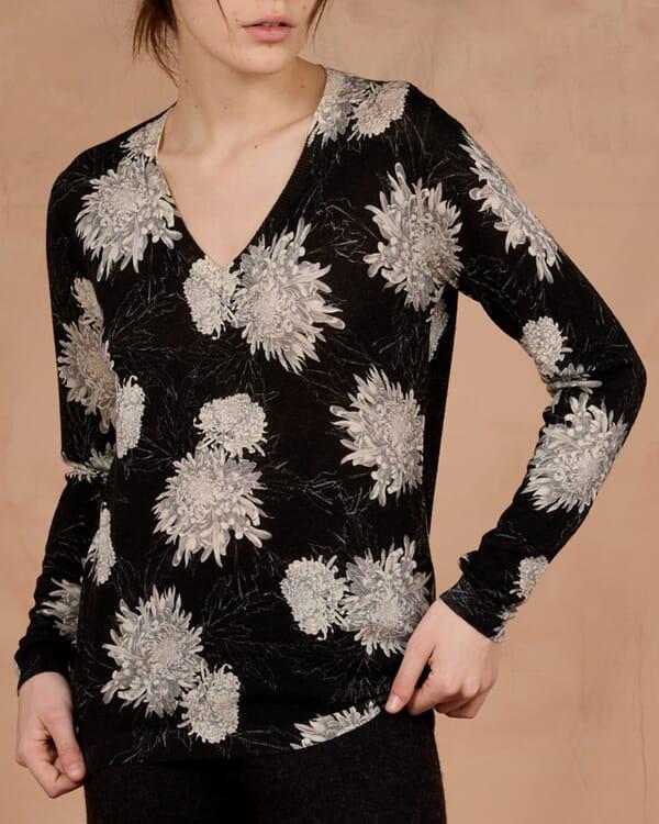 In Bed With You FLORAL AND GEOMETRIC PRINT JACKET WITH POCKETS COL.003