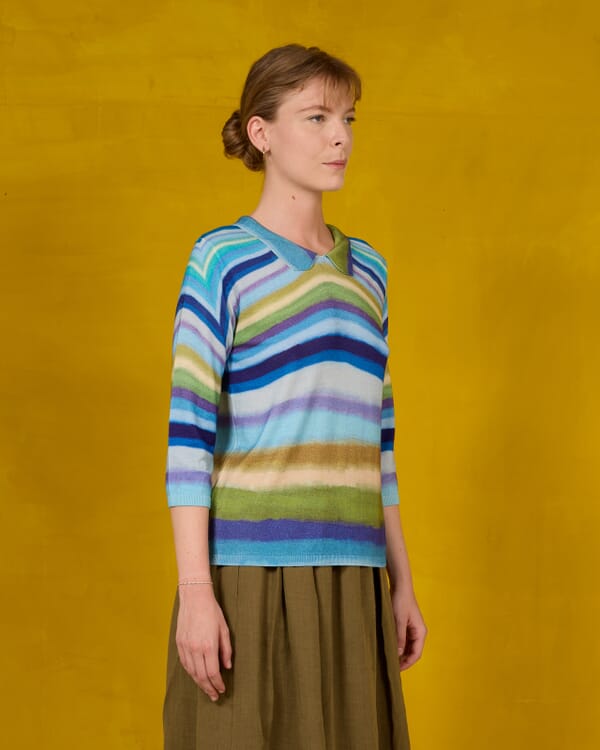 In Bed With You FLORAL AND GEOMETRIC PRINT JACKET WITH POCKETS COL.003