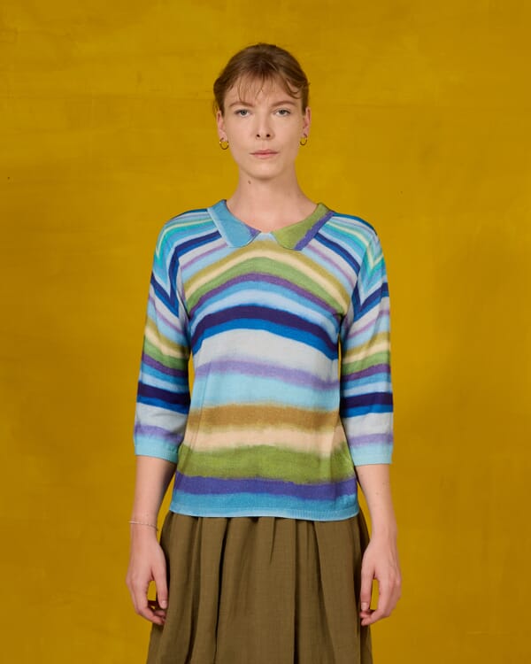 In Bed With You FLORAL AND GEOMETRIC PRINT JACKET WITH POCKETS COL.003