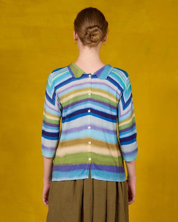 In Bed With You FLORAL AND GEOMETRIC PRINT JACKET WITH POCKETS COL.003