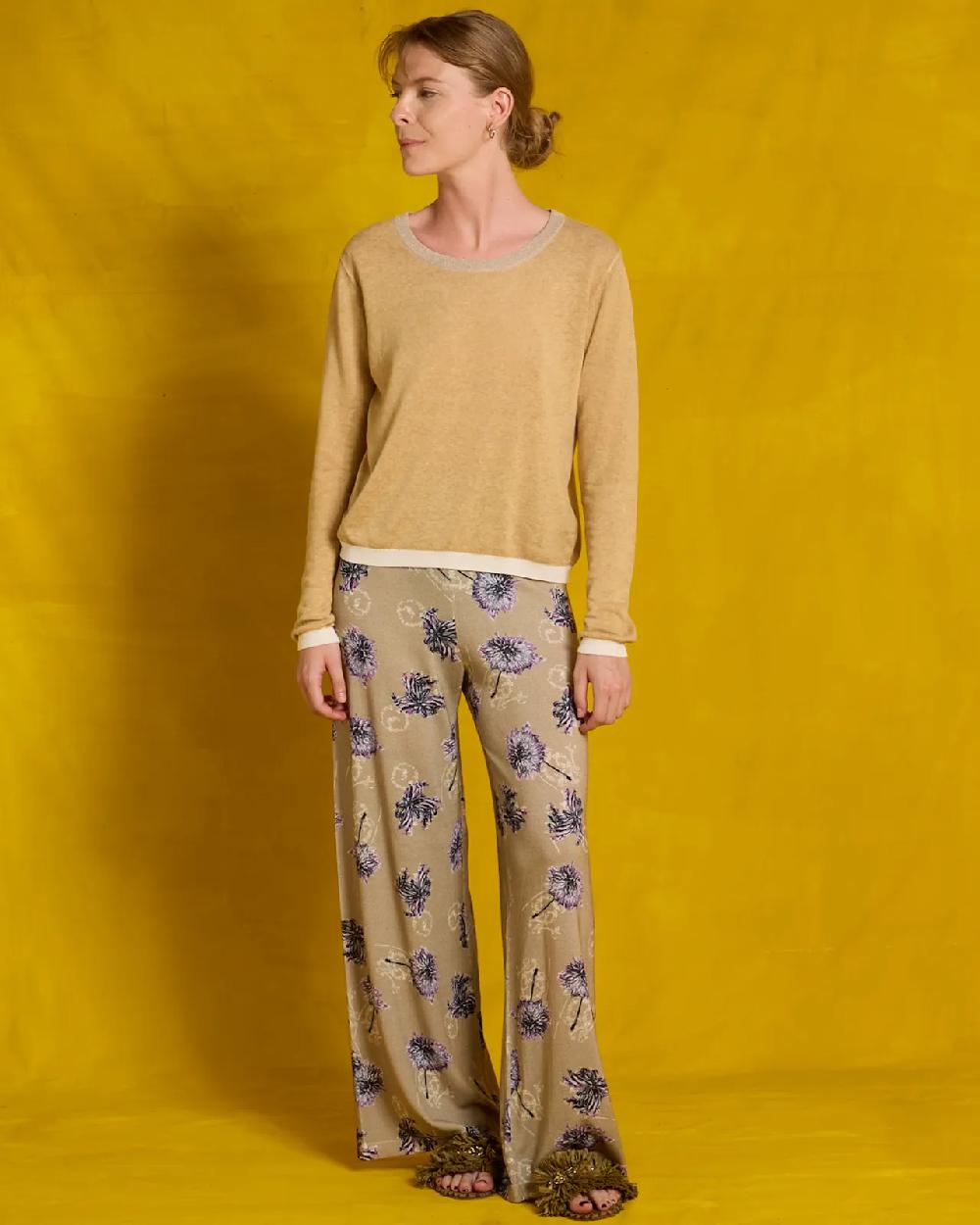 in bed with you FLORAL AND GEOMETRIC PRINT JACKET WITH POCKETS COL.002