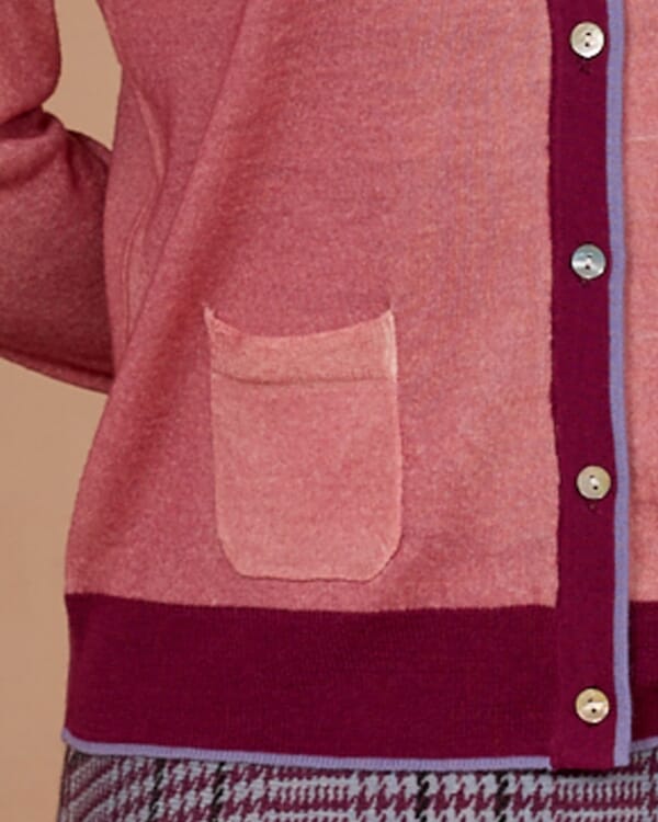 In Bed With You FLORAL AND POLKA DOTS PRINT DUPLEX V NECK JUMPER COL.1072