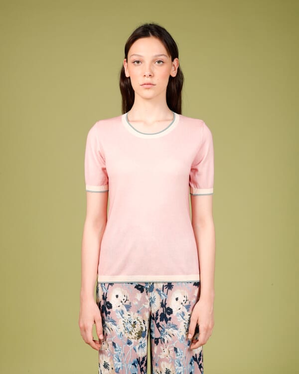 In Bed With You FLORAL PRINT BOAT NECK JUMPER COL.102