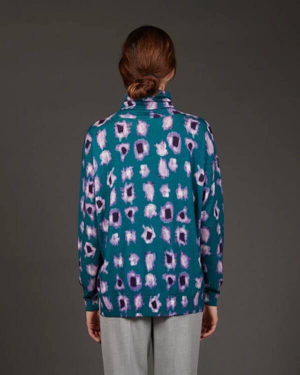 In Bed With You FLORAL PRINT BOATNECK JUMPER COL.854