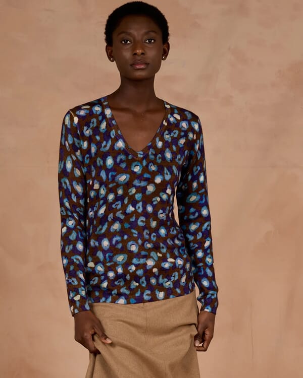 in bed with you FLORAL PRINT CARDIGAN WITH POCKETS COL. 1023