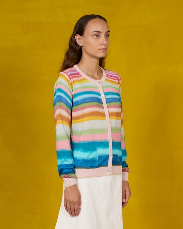 In Bed With You FLORAL PRINT CARDIGAN WITH POCKETS COL.808