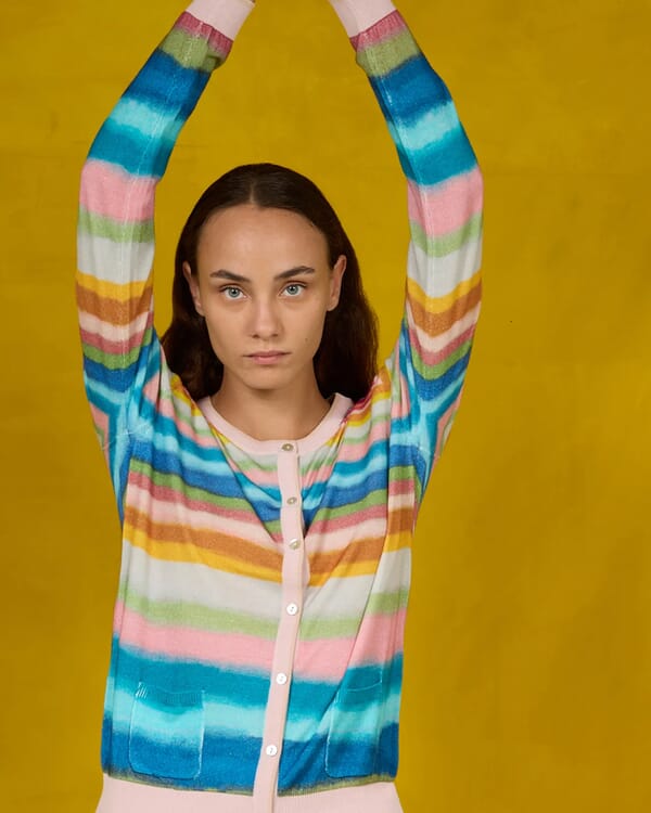 in bed with you FLORAL PRINT CARDIGAN WITH POCKETS COL.808