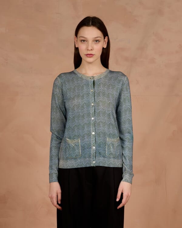 In Bed With You FLORAL PRINT CARDIGAN WITH POCKETS COL. 978